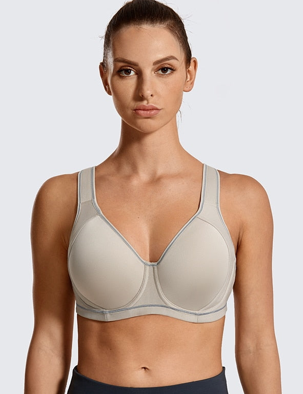 Underwire Molded Cup High Impact Sports Bra