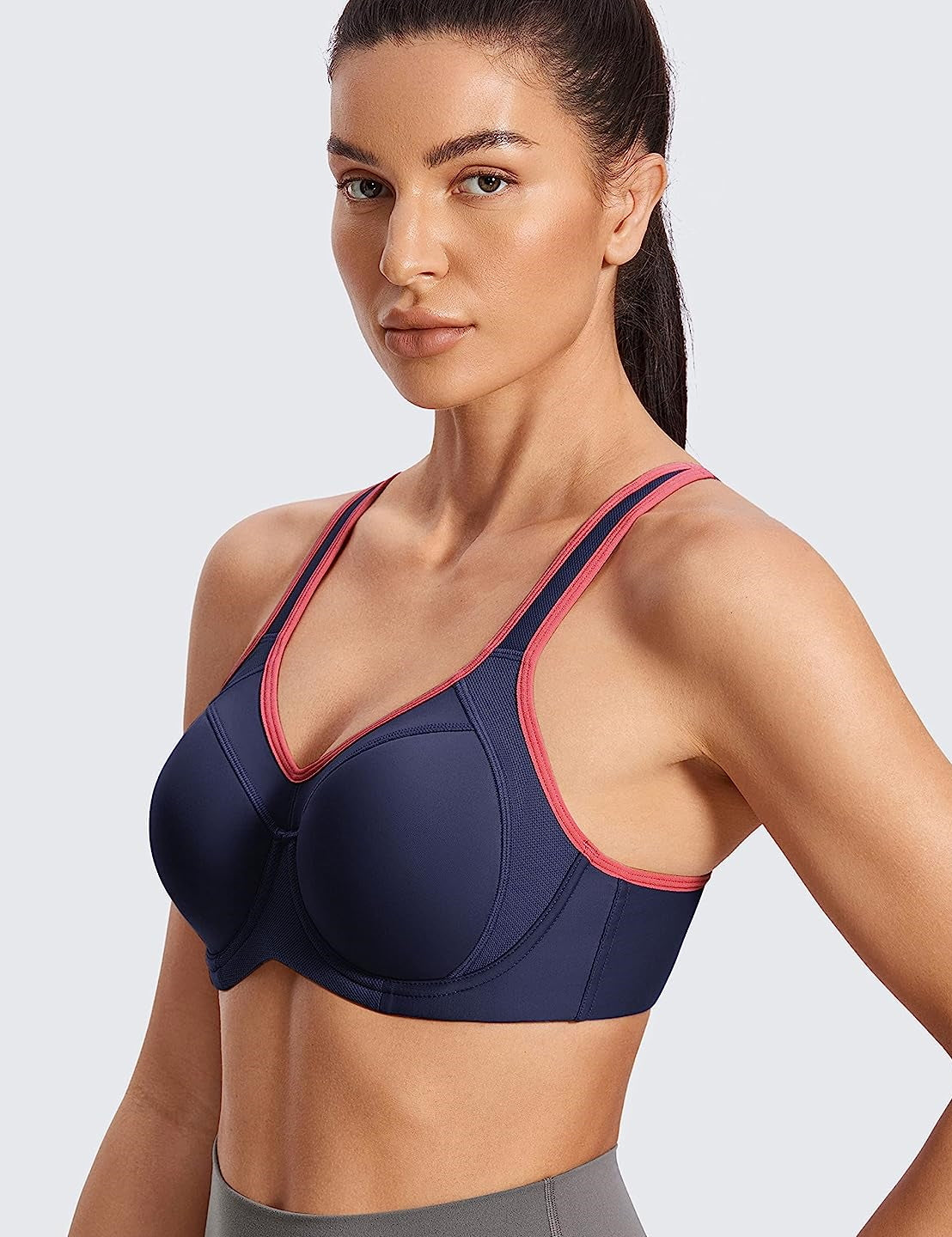 Buy SYROKAN Women's Med Impact Racerback Contour Padded Foam Underwire  Sports Bra Black 38C Online at desertcartSeychelles